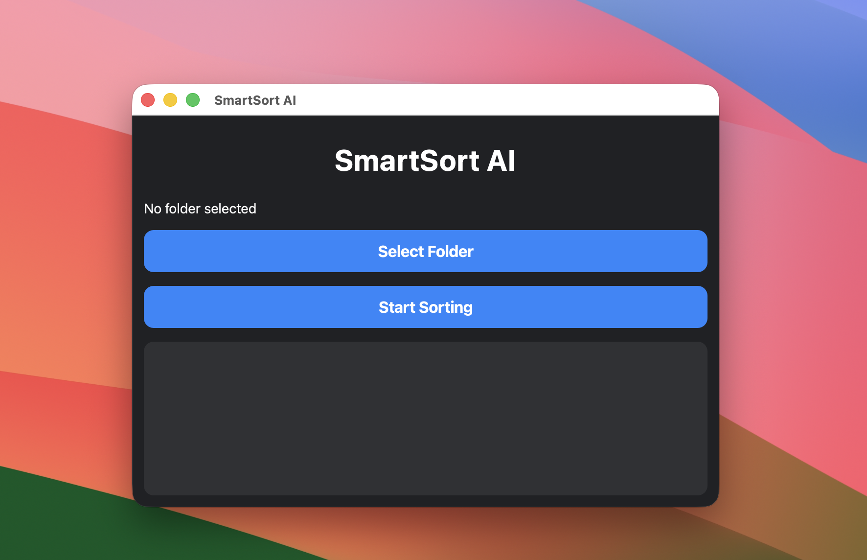 SmartSort AI before sorting