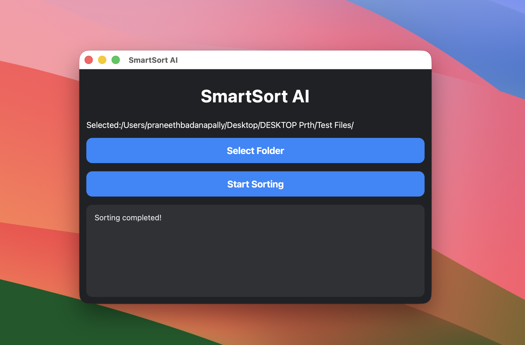 SmartSort AI after sorting